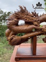 Tượng Nhất Long Gỗ Cẩm Cao 48 Ngang 72 Sâu 13 (cm)