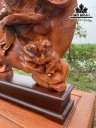 Tượng Phật Di Lặc Vác Cành Đào Gỗ Hương Cao 86 Ngang 55 Sâu 23 (cm)