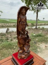 Tượng Quán Thế Âm Bồ Tát Gỗ Cẩm Cao 70 Ngang 21 Sâu 18 (cm)