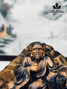 Tượng Thần Trà Gỗ Pơ Mu Cao 45 Ngang 46 Sâu 17 (cm)