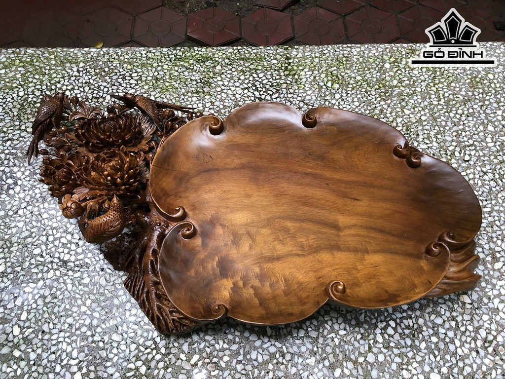 Khay Trà Gỗ Bách Xanh Ngang 70 Cao 40 Sâu 13 (cm)