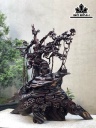 Tượng Đạt Ma Sư Tổ Gỗ Trắc Cao 95 Ngang 90 Sâu 40 (cm)