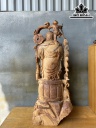 Tượng Phật Di Lặc Gỗ Ngọc Am Cao 90 Ngang 34 Sâu 27 (cm)