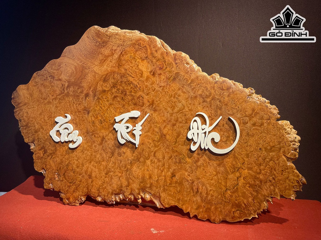 Tranh Tam Đa Phúc Lộc Thọ Gỗ Nu Hương Cao 62 Ngang 98 Dày 1,2 (cm)