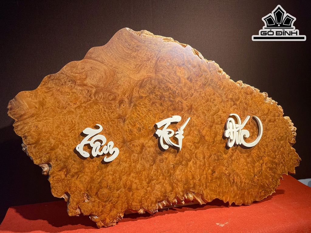 Tranh Tam Đa Phúc Lộc Thọ Gỗ Nu Hương Cao 62 Ngang 98 Dày 1,2 (cm)