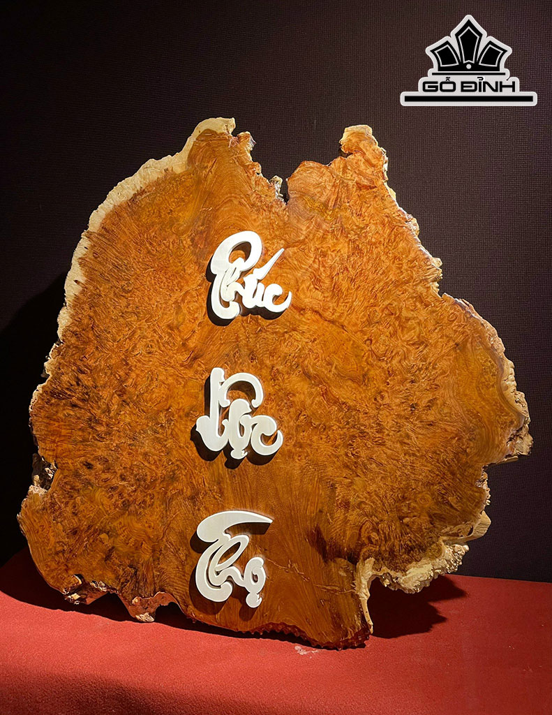 Tranh Tam Đa Phúc Lộc Thọ Gỗ Nu Hương Cao 89 Ngang 88 Dày 0,1-2 (cm)