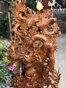 Đồng Hồ Tứ Linh Gỗ Hương Cao 168 Ngang 60 Sâu 35 (cm)