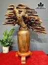 Bình Tùng Gỗ Bách Xanh Cao 75 Ngang 70 Sâu 26 (cm)