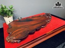 Khay Trà Nấm Gỗ Trắc Cao 4,5 Ngang 72 Sâu 36 (cm)
