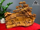 Tiểu Cảnh Làng Quê Gỗ Hương Cao 45 Ngang 55 Sâu 23 (cm)