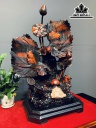 Tượng Cá Xiêm Đôi Gỗ Trắc Cao 80 Ngang 55 Sâu 35 (cm)