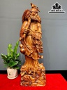 Tượng Đạt Ma Giáo Hóa Gỗ Cẩm Cao 68 Ngang 21 Sâu 15 (cm)