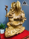 Tượng Đạt Ma Sư Tổ Gỗ Hương Cao 80 Ngang 58 Sâu 28 (cm)