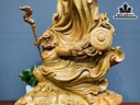 Tượng Đạt Ma Sư Tổ Gỗ Hương Cao 80 Ngang 58 Sâu 28 (cm)