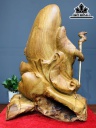 Tượng Đạt Ma Sư Tổ Gỗ Hương Cao 80 Ngang 58 Sâu 28 (cm)