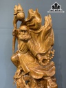 Tượng Đạt Ma Sư Tổ Gỗ Ngọc Am Cao 156 Ngang 56 Sâu 32 (cm)