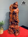 Tượng Đạt Ma Trấn Nghê Gỗ Trắc Cao 73 Ngang 28 Sâu 31 (cm)
