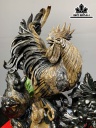 Tượng Gia Đình Gà Gỗ Mun Sừng Cao 65 Ngang 50 Sâu 24 (cm)