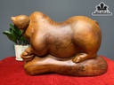 Tượng Heo Phong Thủy Gỗ Hương Cao 28 Ngang 33 Sâu 20 (cm)