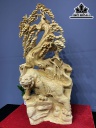 Tượng Hổ Phong Thủy Gỗ Nu Kháo Cao 96 Ngang 50 Sâu 32 (cm)