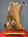 Tượng Phật Bà Quan Âm Gỗ Bách Xanh Cao 83 Ngang 46 Sâu 20 (cm)
