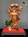 Tượng Phật Di Lặc Gỗ Hương Cao 75 Ngang 35 Sâu 22 (cm)