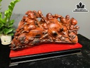 Tượng Phật Di Lặc Ngũ Phúc Gỗ Trắc Cao 35 Ngang 59 Sâu 27 (cm)