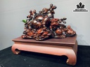 Tượng Phật Di Lặc Ngũ Phúc Gỗ Trắc Cao 56 Ngang 70 Sâu 39 (cm)