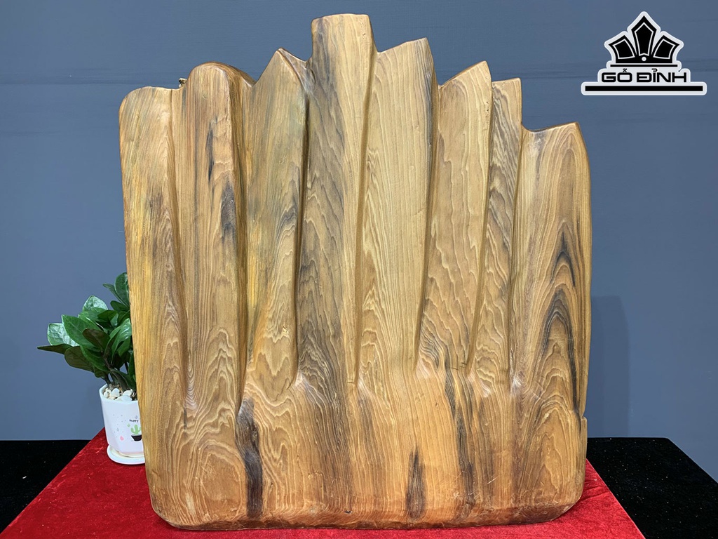 Tượng Phúc Lộc Thọ (Tam Đa) Gỗ Ngọc Am Cao 56 Ngang 51 Sâu 16 (cm)