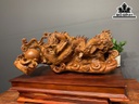 Tượng Rồng ( Nhất Long) Gỗ Hương Cao 50 Ngang 90 Sâu 50 (cm)