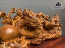 Tượng Rồng ( Nhất Long) Gỗ Hương Cao 50 Ngang 90 Sâu 50 (cm)