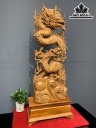 Tượng Rồng ( Nhất Long) Gỗ Ngọc Am Cao 122 Ngang 46 Sâu 22 (cm)