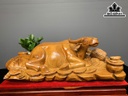 Tượng Trâu Gỗ Hương Cao 15 Ngang 72 Sâu 34 (cm)