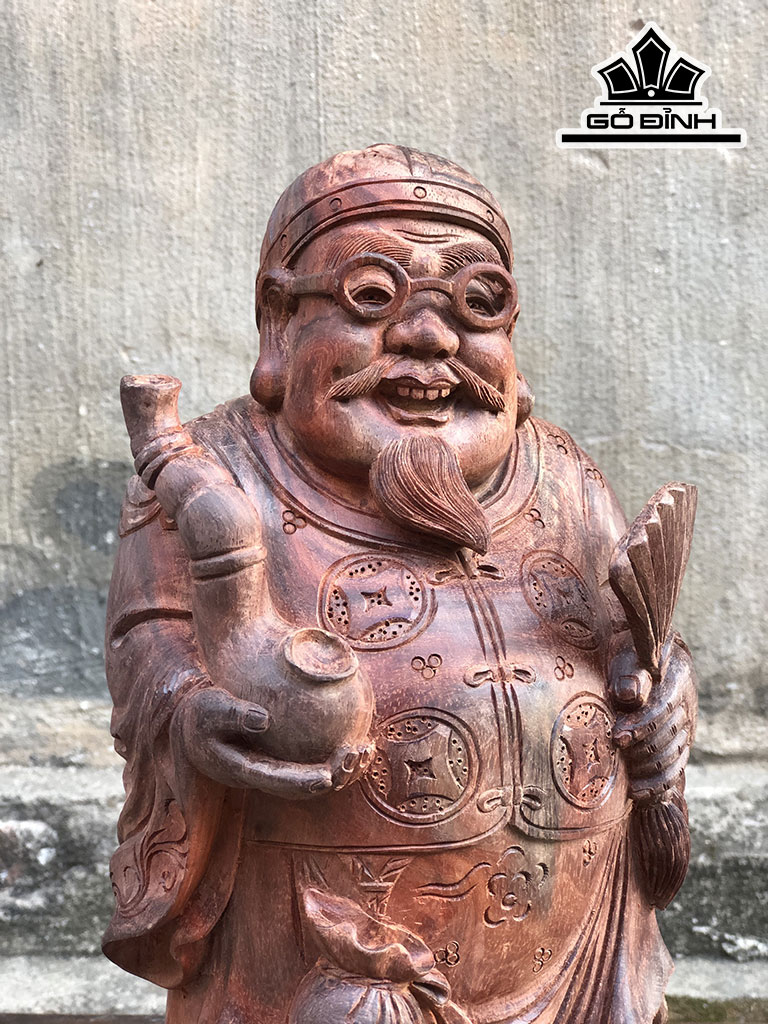 Cụ Thương Gia Gỗ Hương Cao 30 Ngang 15 Sâu 14 (cm)