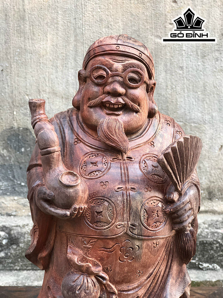 Cụ Thương Gia Gỗ Hương Cao 30 Ngang 15 Sâu 14 (cm)