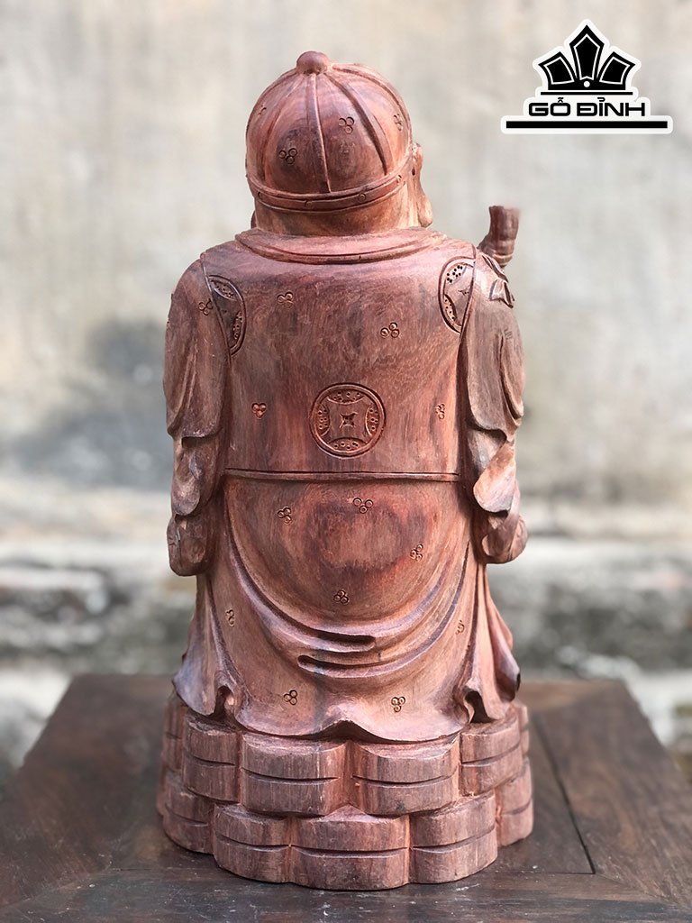 Cụ Thương Gia Gỗ Hương Cao 30 Ngang 15 Sâu 14 (cm)