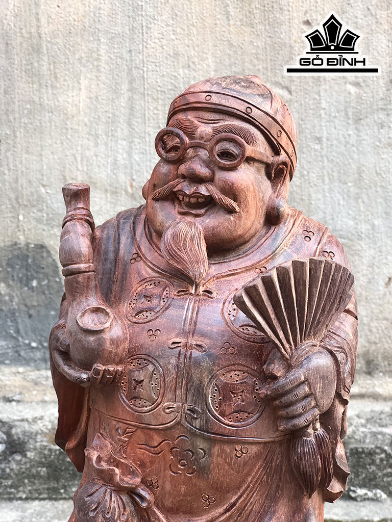 Cụ Thương Gia Gỗ Hương Cao 30 Ngang 15 Sâu 14 (cm)