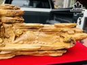 Phật Niết Bàn Gỗ Tùng Tuyết Cao 49 Ngang 100 Sâu 30 (cm)