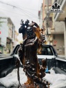 Tượng Đạt Ma Sư Tổ Gỗ Mun Hoa Cao 90 Ngang 30 Sâu 17 (cm)