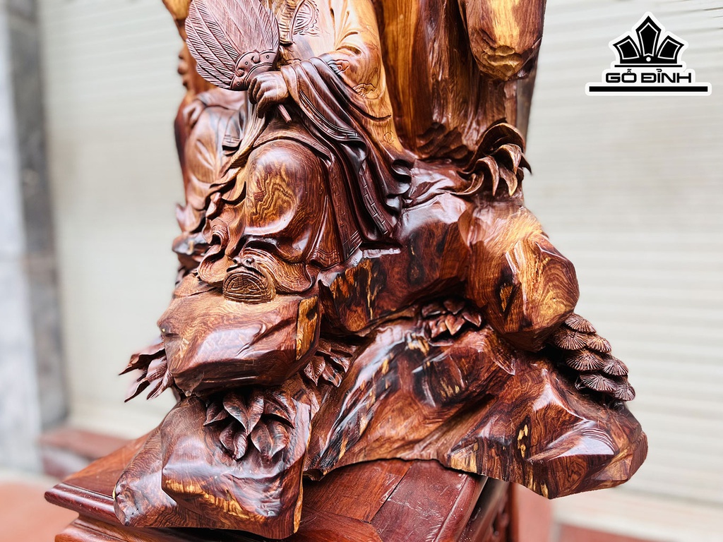 #VALUE!Tượng Gia Cát Lượng Gỗ Cẩm Cao 68 Ngang 52 Sâu 40 (cm)