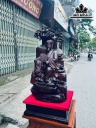 Tượng Gia Cát Lượng Gỗ Trắc Cao 70 Ngang 33 Sâu 27 (cm)