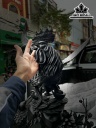 Tượng Gia Đình Gà Gỗ Mun Sừng Cao 93 Ngang 55 Sâu 35 (cm)