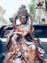 Tượng Phật Bà Quan Âm Gỗ Trắc Cao 80 Ngang 30 Sâu 26 (cm)