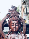 Tượng Phật Bà Quan Âm Gỗ Trắc Cao 80 Ngang 30 Sâu 26 (cm)