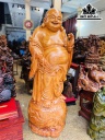 Tượng Phật Di Lặc Đứng Bao Tiền Gỗ Hương Cao 180 Ngang 65 Sâu 65 (cm)