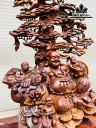 Tượng Phật Di Lặc Ngũ Phúc Gỗ Cẩm Cao 79 Ngang 67 Sâu 48 (cm)