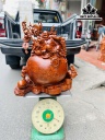 Tượng Phật Di Lặc Ngũ Phúc Gỗ Nu Hương Cao 67 Ngang 61 Sâu 45 (cm)