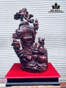 Tượng Phật Di Lặc Ngũ Phúc Gỗ Tử Đàn Cao 91 Ngang 47 Sâu 28 (cm)