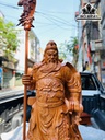 Tượng Quan Công Gỗ Hương Cao 100 Ngang 36 Sâu 24 (cm)