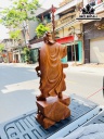Tượng Quan Công Gỗ Hương Cao 100 Ngang 36 Sâu 24 (cm)